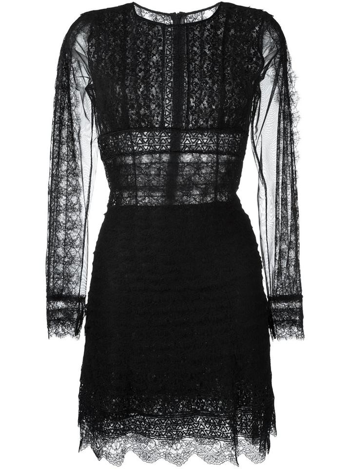 Ermanno Scervino Lace Dress, Women's, Size: 40, Black, Cotton/polyester/polyamide/viscose