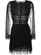 Ermanno Scervino Lace Dress, Women's, Size: 40, Black, Cotton/polyester/polyamide/viscose
