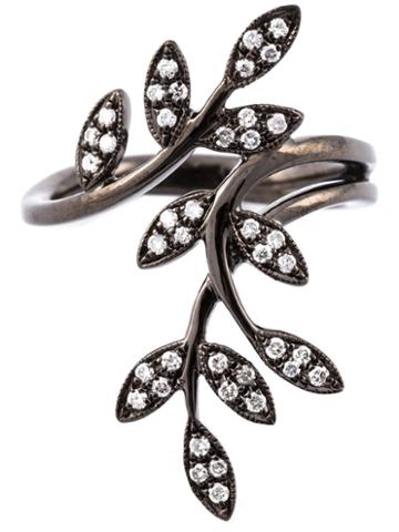 Jo Lle Jewellery Diamond Leaves Ring