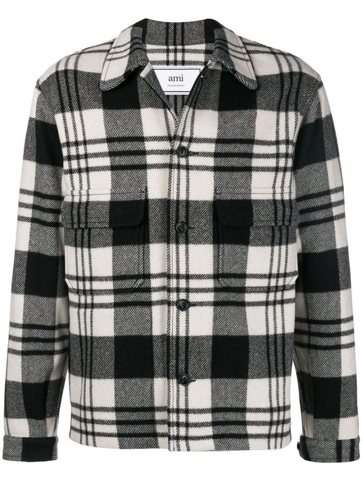 Ami Paris Buttoned Casual Jacket - White