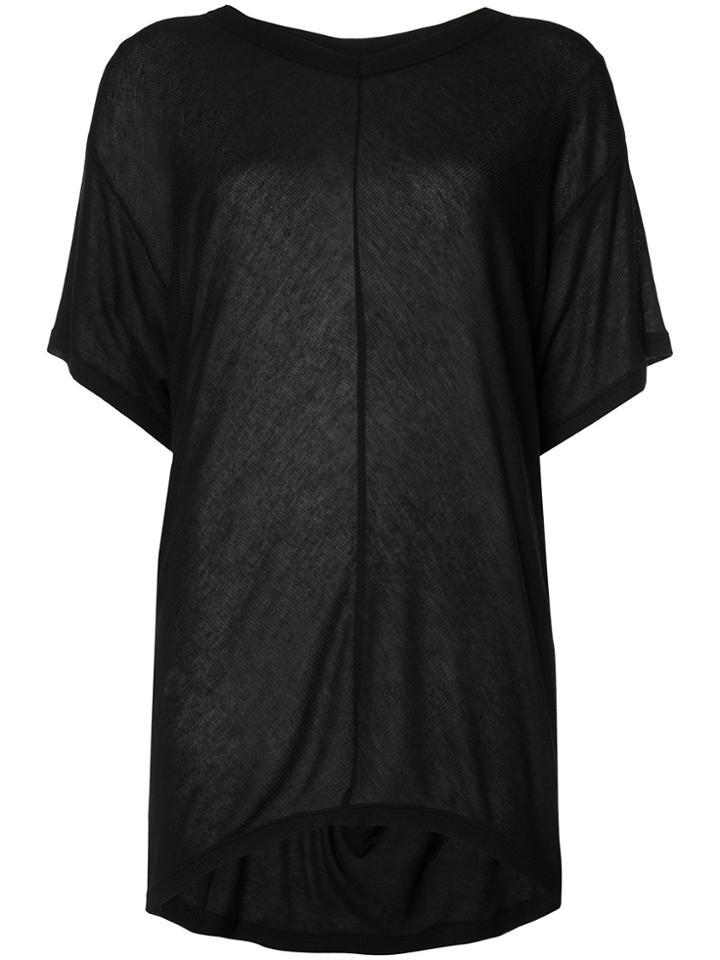 Ann Demeulemeester Slit Back Top - Black