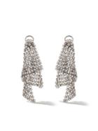 Maison Dauphin 18kt White Gold And Diamond Small Fluid Full Earrings