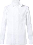 Yohji Yamamoto Square Collar Shirt, Men's, Size: 3, White, Cotton
