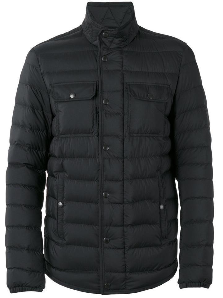 Moncler Faust Padded Jacket, Men's, Size: 3, Black, Polyamide/leather