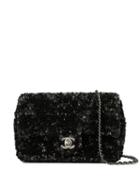 Chanel Pre-owned Spangle Single Chain Shoulder Bag - Black