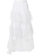 P.a.r.o.s.h. Ruffled Skirt - White