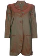 Romeo Gigli Vintage Shimmer Coat, Women's, Size: 42, Brown