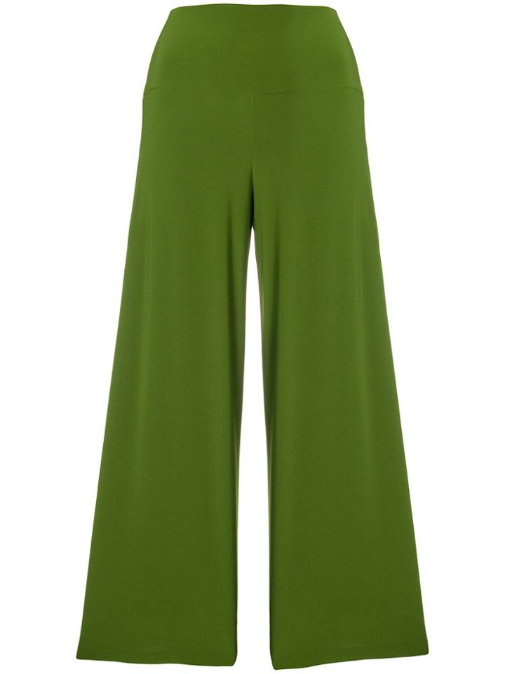 Norma Kamali Cropped Track Pants - Green