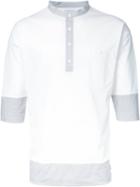 Factotum Contrast Polo Shirt, Men's, Size: 46, White, Polyester/cotton