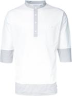 Factotum Contrast Polo Shirt, Men's, Size: 46, White, Polyester/cotton