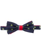 Canali Woven Frog Bow Tie - Blue