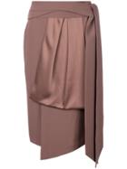 Chalayan Greek Belt Fold Skirt - Brown