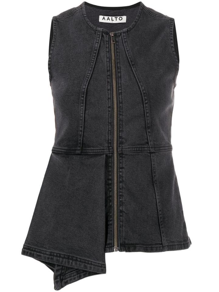 Aalto Sleeveless Denim Jacket - Grey
