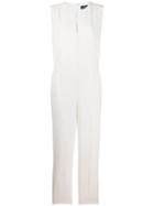 Theory Shirred Jumpsuit - Neutrals