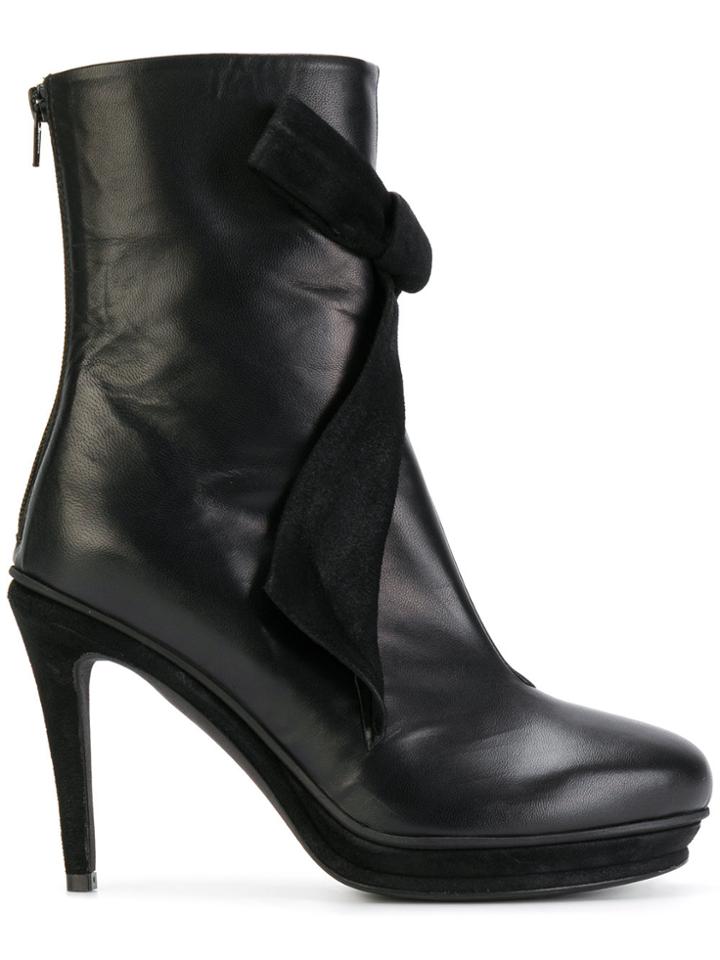 A.f.vandevorst Bow Appliqué Boots - Black