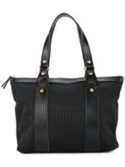 Fendi Vintage Zucca Pattern Hand Tote Bag - Black