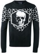 Benkei Jumper - Men - Nylon/polyester/acetate/merino - Xl, Black, Nylon/polyester/acetate/merino, Philipp Plein