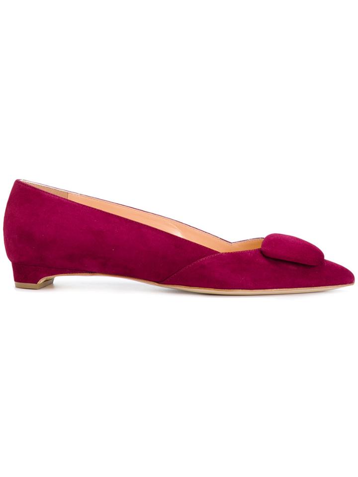 Rupert Sanderson Aga Ballerinas - Pink & Purple