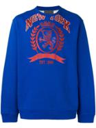 Hilfiger Collection Contrast Panel Embroidered Sweatshirt - Blue