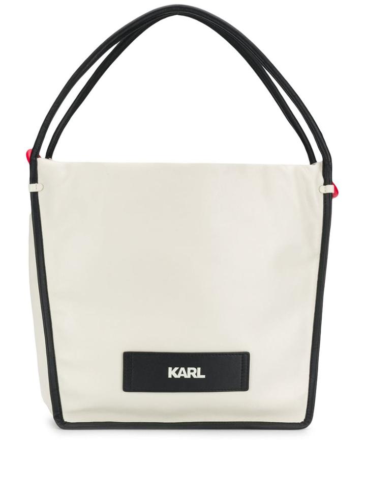Karl Lagerfeld Athleisure Shopper Tote - White