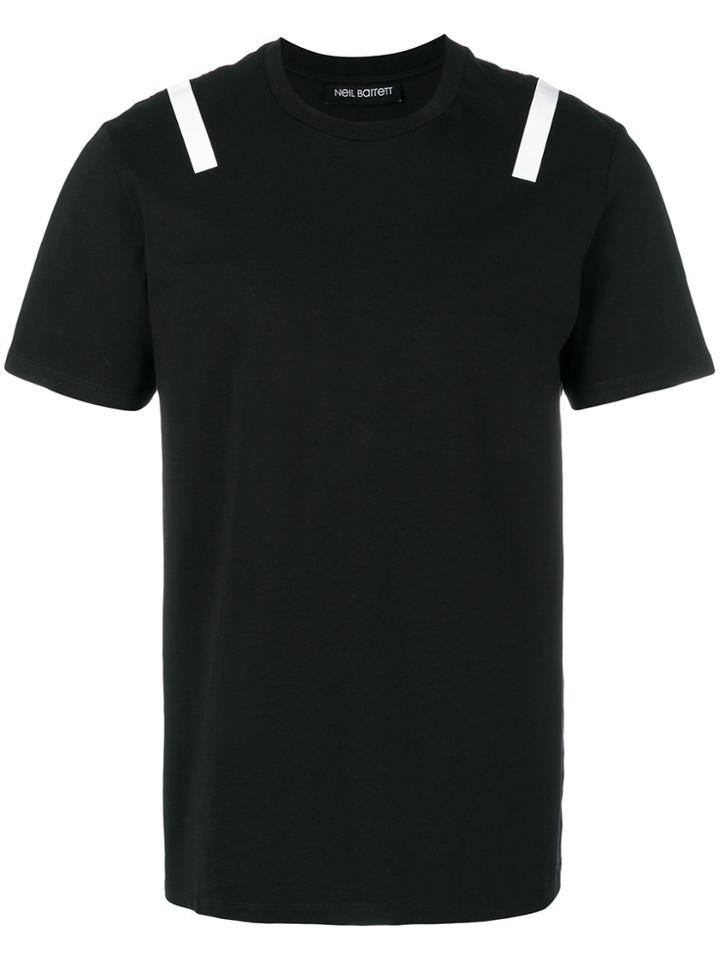 Neil Barrett Contrast Tape T-shirt - Black