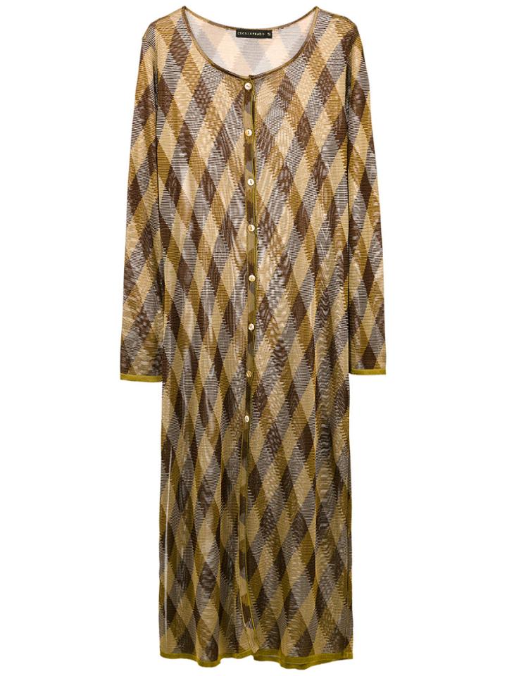 Cecilia Prado Marília Knit Coat - Yellow & Orange