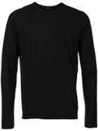 Roberto Collina Plain Sweatshirt, Men's, Size: 48, Black, Cotton