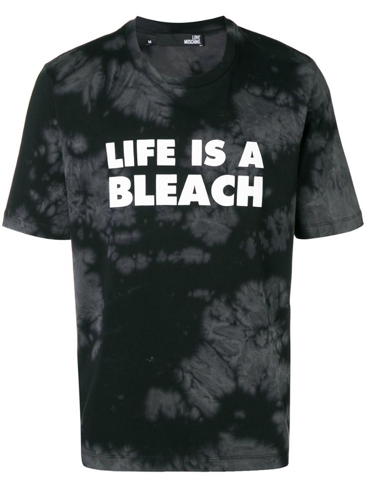 Love Moschino Life Is A Bleach T-shirt - Black