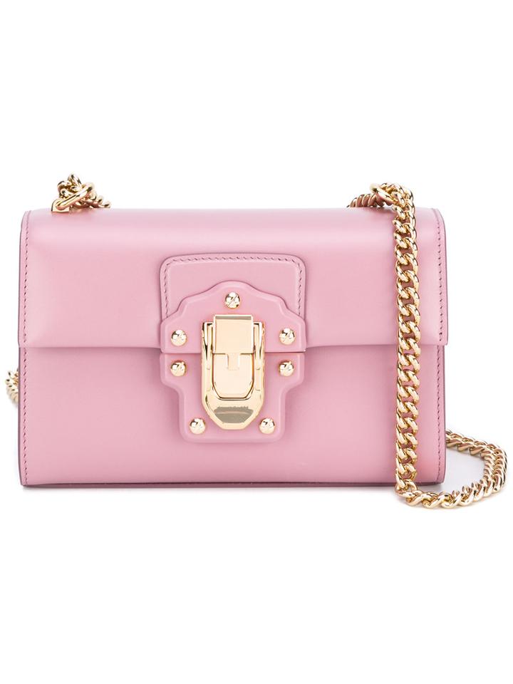 Dolce & Gabbana - Lucia Crossbody Bag - Women - Leather - One Size, Women's, Pink/purple, Leather
