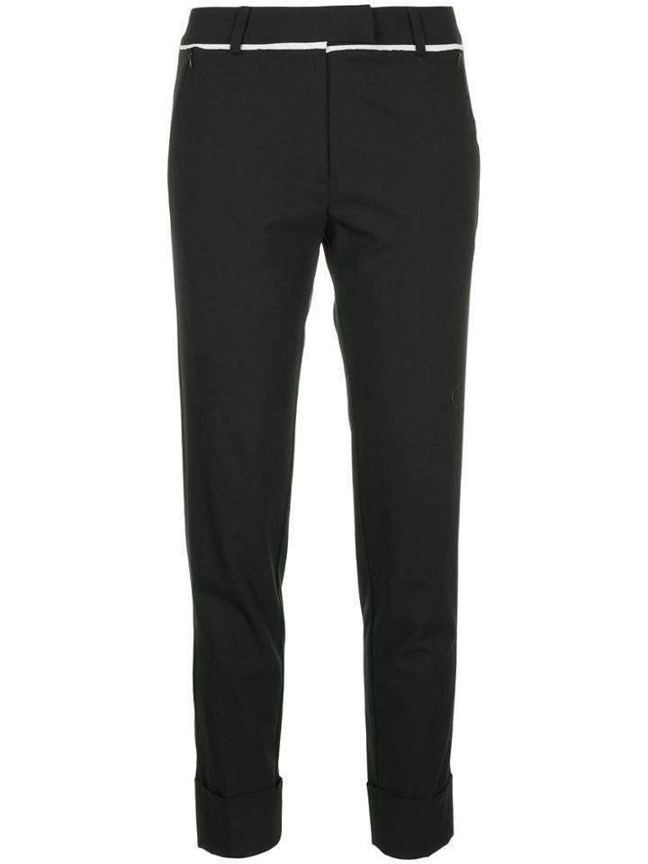 Taylor Slim Fit Cropped Trousers - Black
