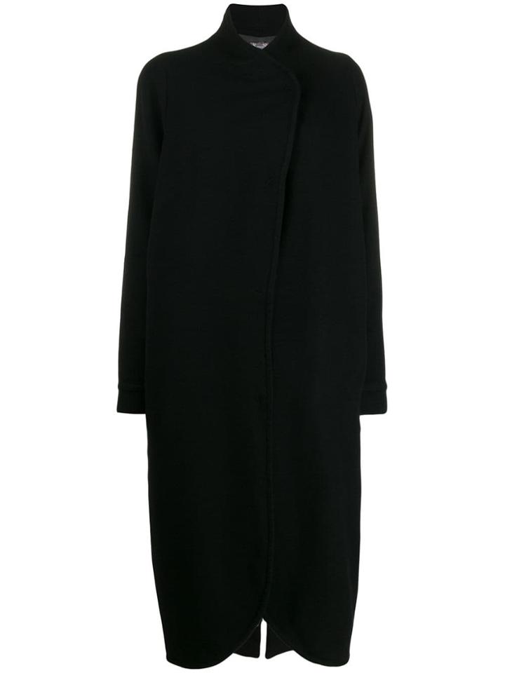 Kristensen Du Nord Long Wool Coat - Black