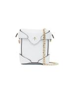 Manu Atelier Micro White Pristine Cross Body Bag