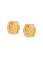 Off-white Hex Nut Ear Cuffs - Gold