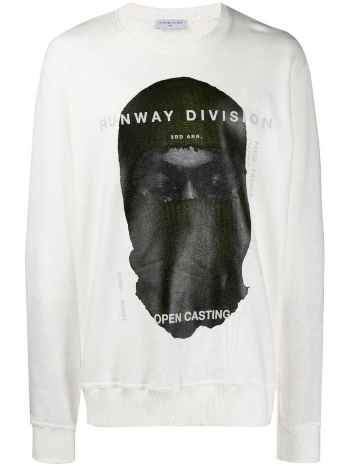 Ih Nom Uh Nit Printed Crewneck Sweatshirt - White