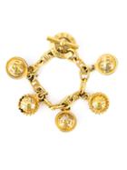 Céline Vintage Dangle Charm Bracelet, Women's, Metallic
