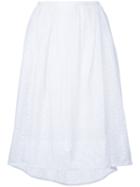 Estnation - Pleated Skirt - Women - Polyester - 38, White, Polyester