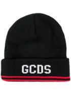 Gcds Stripe Logo Beanie - Black