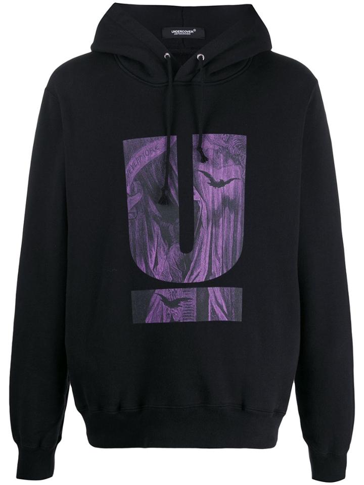 Undercover Graphic-print Hoodie - Black