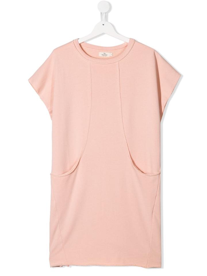 Andorine Teen Fleece Sweat Dress - Pink