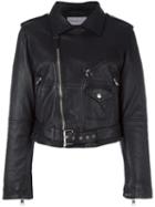 Calvin Klein Jeans Classic Biker Jacket, Women's, Size: Xs, Black, Leather/polyester