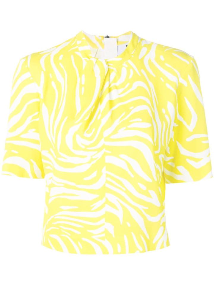 Msgm Graphic Print T-shirt - Yellow