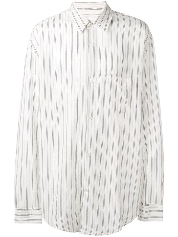 Our Legacy Pinstripes Shirt - White
