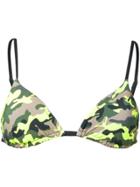 Mc2 Saint Barth Janet Printed Bikini Top - Green