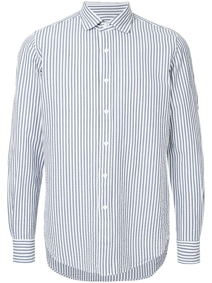 Tomorrowland Oversized Pinstriped Shirt - Blue