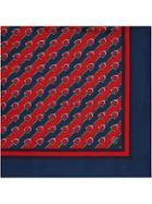 Gucci Stirrup Motif Pocket Square - Red