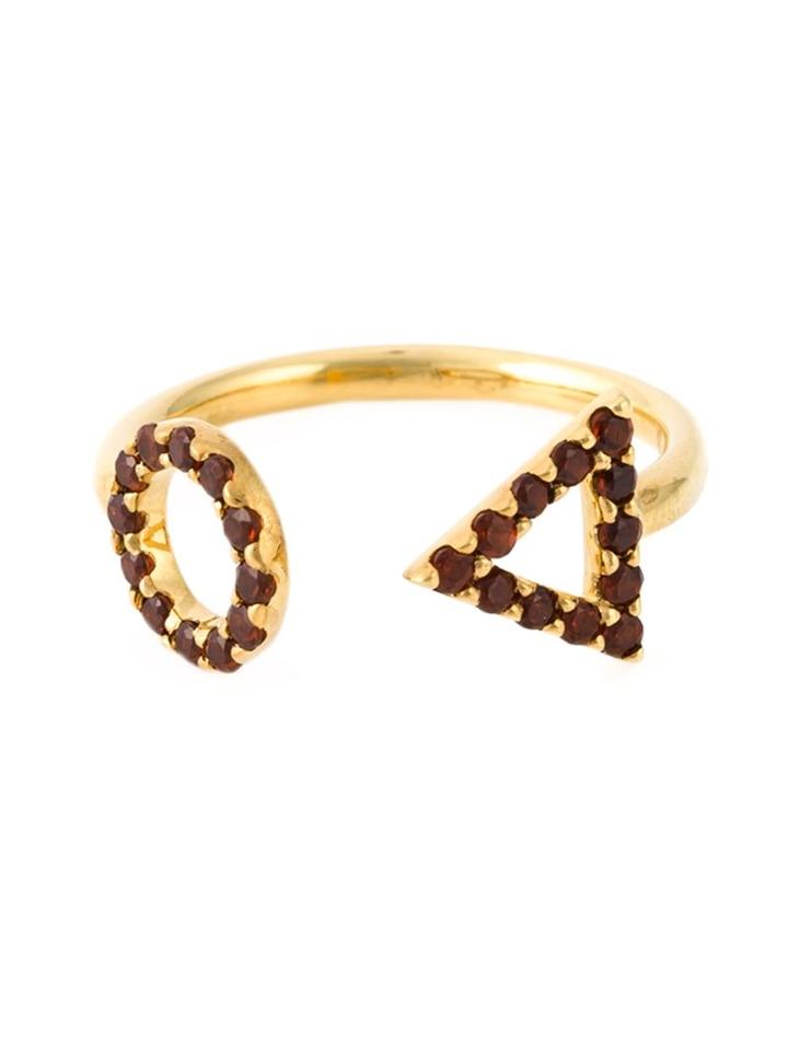Gisele For Eshvi 'january' Ring, Women's, Size: 7, Metallic