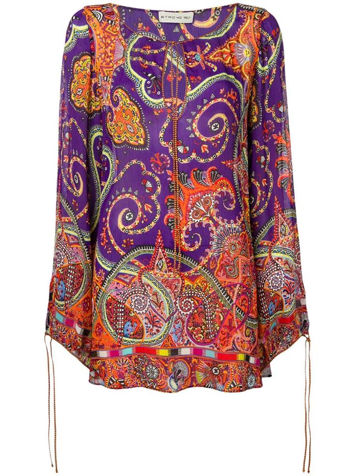Etro Paisley Print Blouse - Orange
