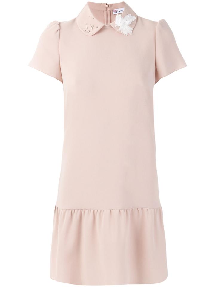 Red Valentino Peter Pan Collar Dress - Pink & Purple