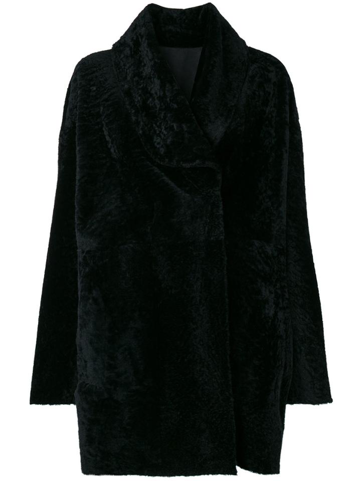 Drome Reversible Fitted Fur Jacket - Blue