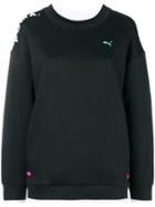 Puma Sheer Panel Sweatshirt - Black